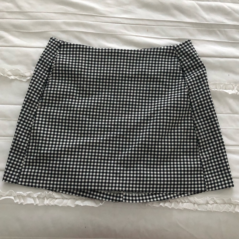 Urban Outfitters Gingham Side-pocket Mini Skirt